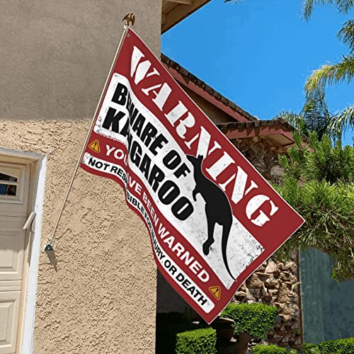 Decoración exterior con bandera de canguro en gran formato para el hogar 4