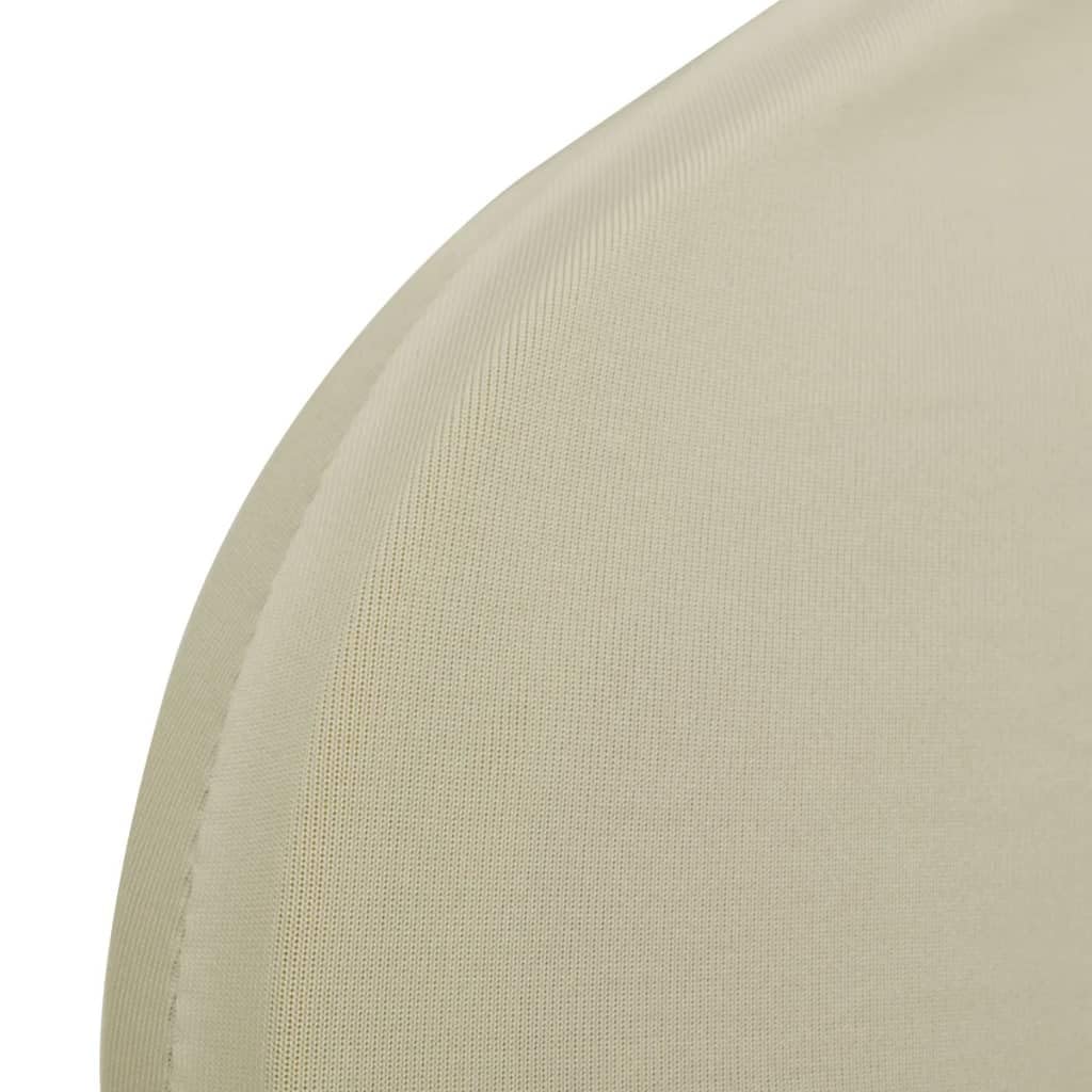 Stretch Stuhlhussen 12 STK Creme | Für Stühle bis 100 cm Höhe, 10% Spandex, Dehnbar, Für Hochzeiten Bankette Konferenzen