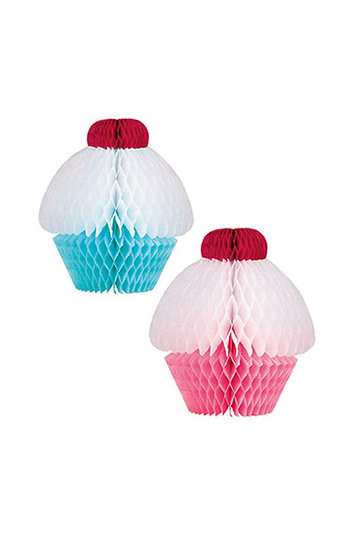 amscanEurope Party Centre Cupcake Honeycomb Balls 2 Pieces