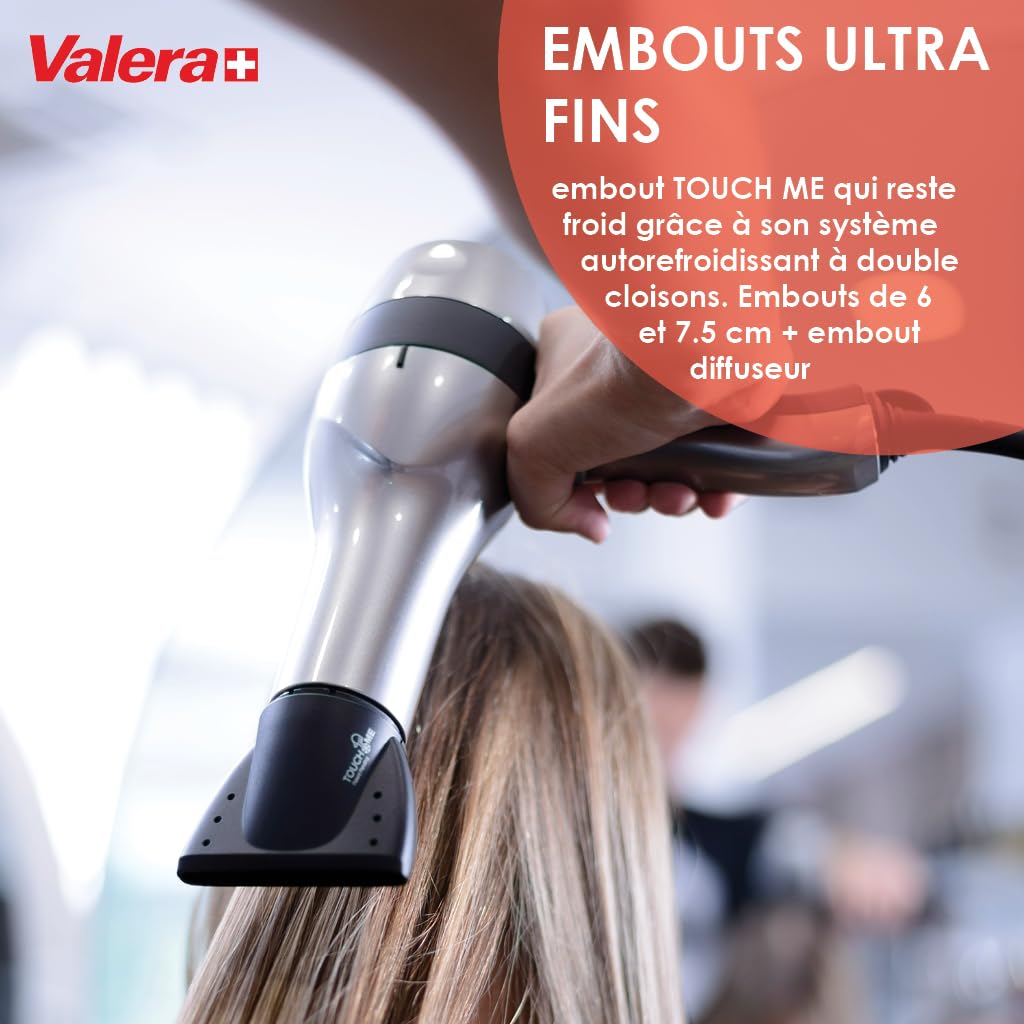 Valera Power Ultimate Pro – Sèche-Cheveux Professionnel 2400W, Moteur AC Longue Durée, Ionique, Fabriqué en Suisse – Résultats Brillants & Rapides, Cordon Rotatif 3m