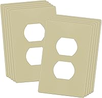 Vista 72 de ENERLITES - Placa de pared doble sin tornillos, cubierta de tomacorriente segura para niños, tamaño estándar, 1 cuadrilla, 4.68 x 2.93 pulgadas