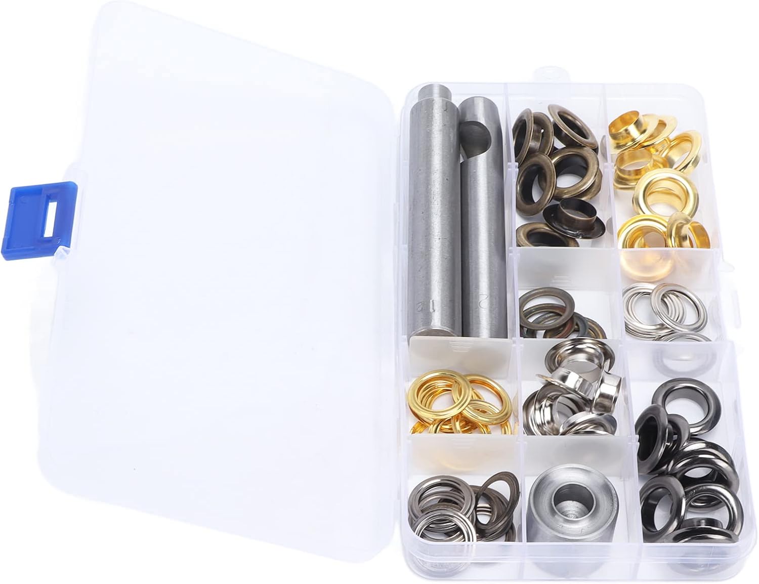 Jiawu Grommet Tool Kit, Grommets Eyelets Set Office Equipment Easy Installation for