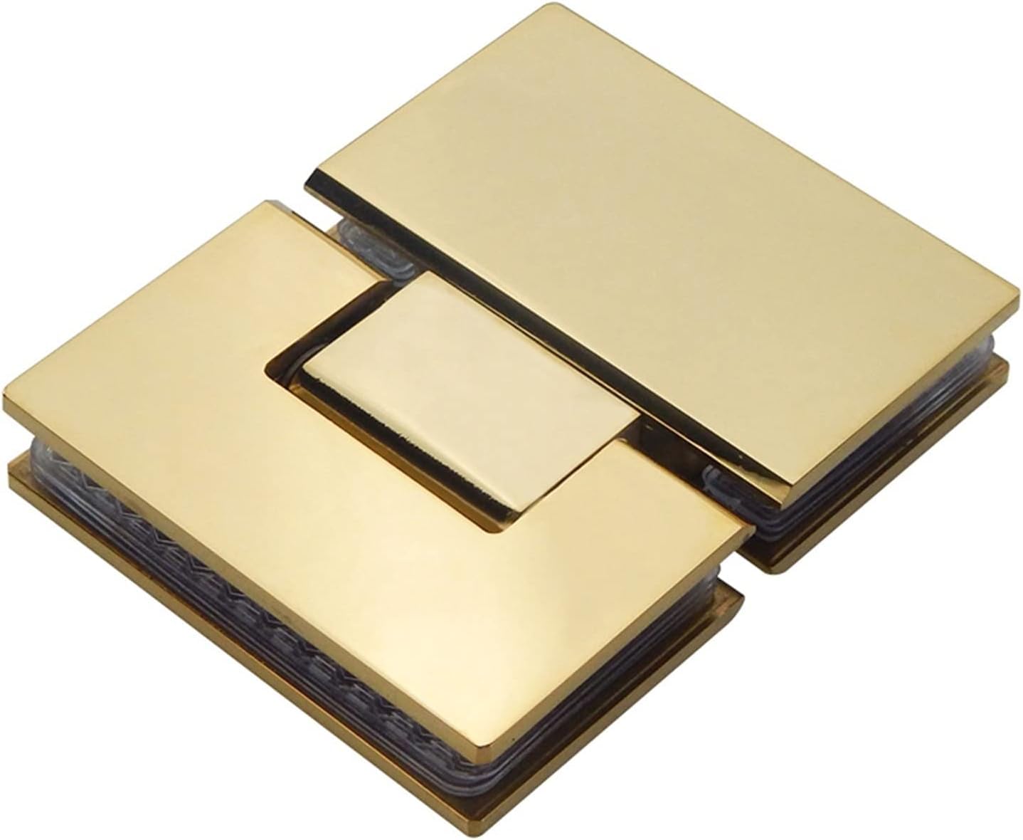 Kuayeocf Gold Hinges 180 Degrees Is Open Glass Door Bathrooms Stainless Steel 304 Wall Mount Shower Hinge