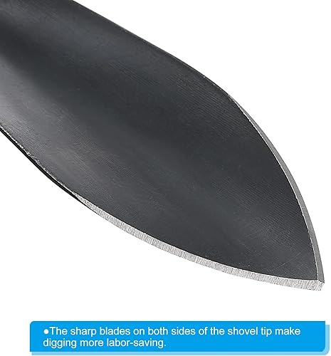 Miniatura 5 de PATIKIL Paleta de jardín de plantación de 13 pulgadas, pala de jardín puntiaguda, trasplantadora, herramientas de jardinería para trabajos de