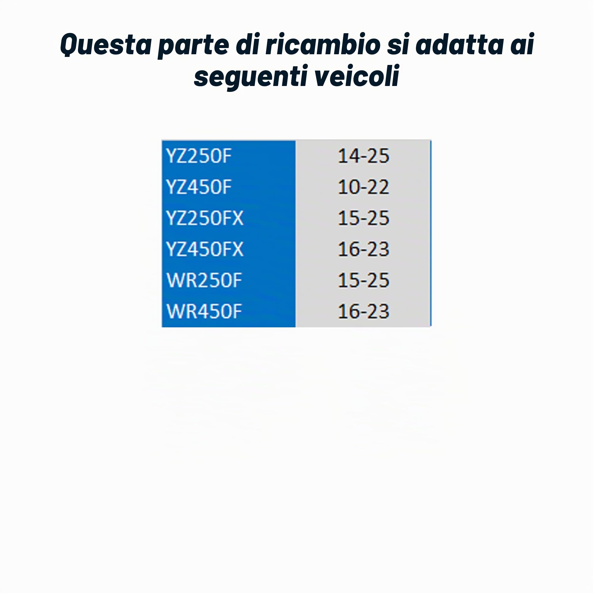 SCAR Tappi Motore Ergal Compatibile con YAMAHA YZ-F YZF 250 450 YZ450F MX 10-23 - Blu