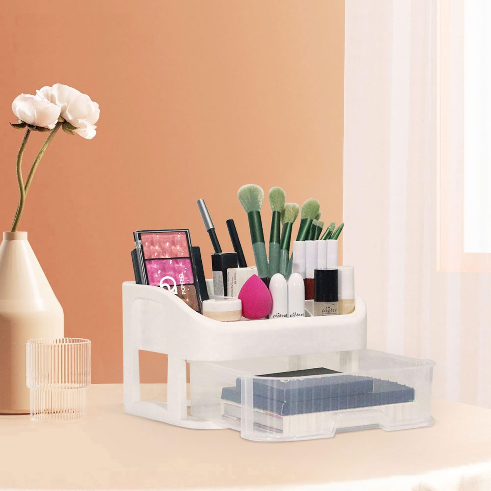 Kit de Maquillage Complet Coffret Ensemble-cadeau de Maquillage Xmas Makeup Gift Set avec Palette de Fards à Paupières, Rouge à Lèvre, Pinceaux, Correcteur, Mascara, Fard à Joues, Poudre