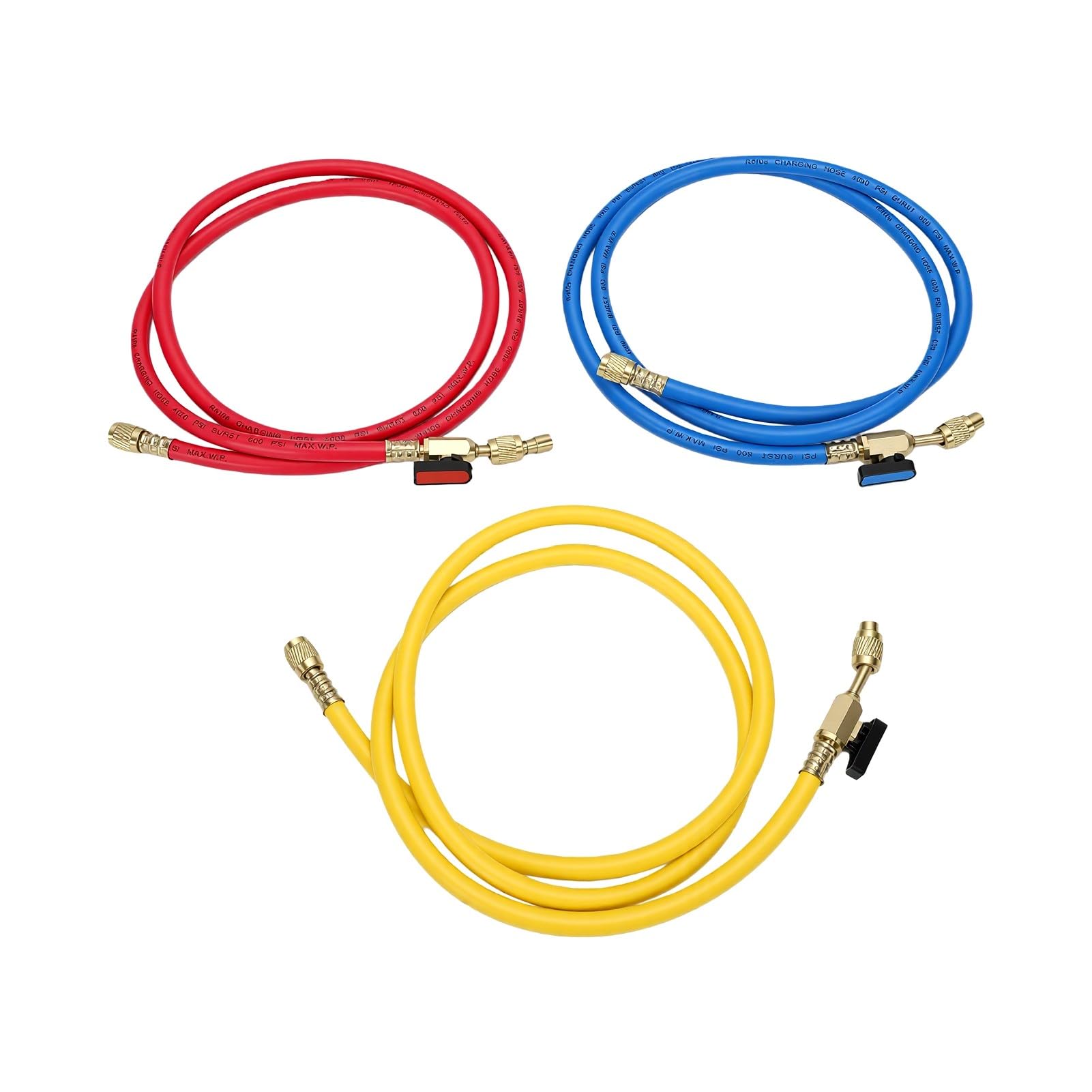 Kit de Tuyau de Jauge de Collecteur AC 1/4 Po SAE 5 Pieds avec