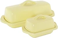 Vista 21 de Chantal Mini plato de mantequilla cubierto de cerámica, 5 pulgadas, gris desteñido