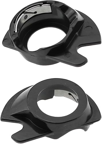 Bobbin Cases MEETOOT - Estuche para bobinas de plástico negro para máquina de coser cantante, 2 unidades, bobinas de carga superior