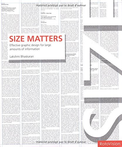 Size Matters Effective Graphic Design for Large Amounts of Information by Lakshmi Bhaskaran (2003-12-19)