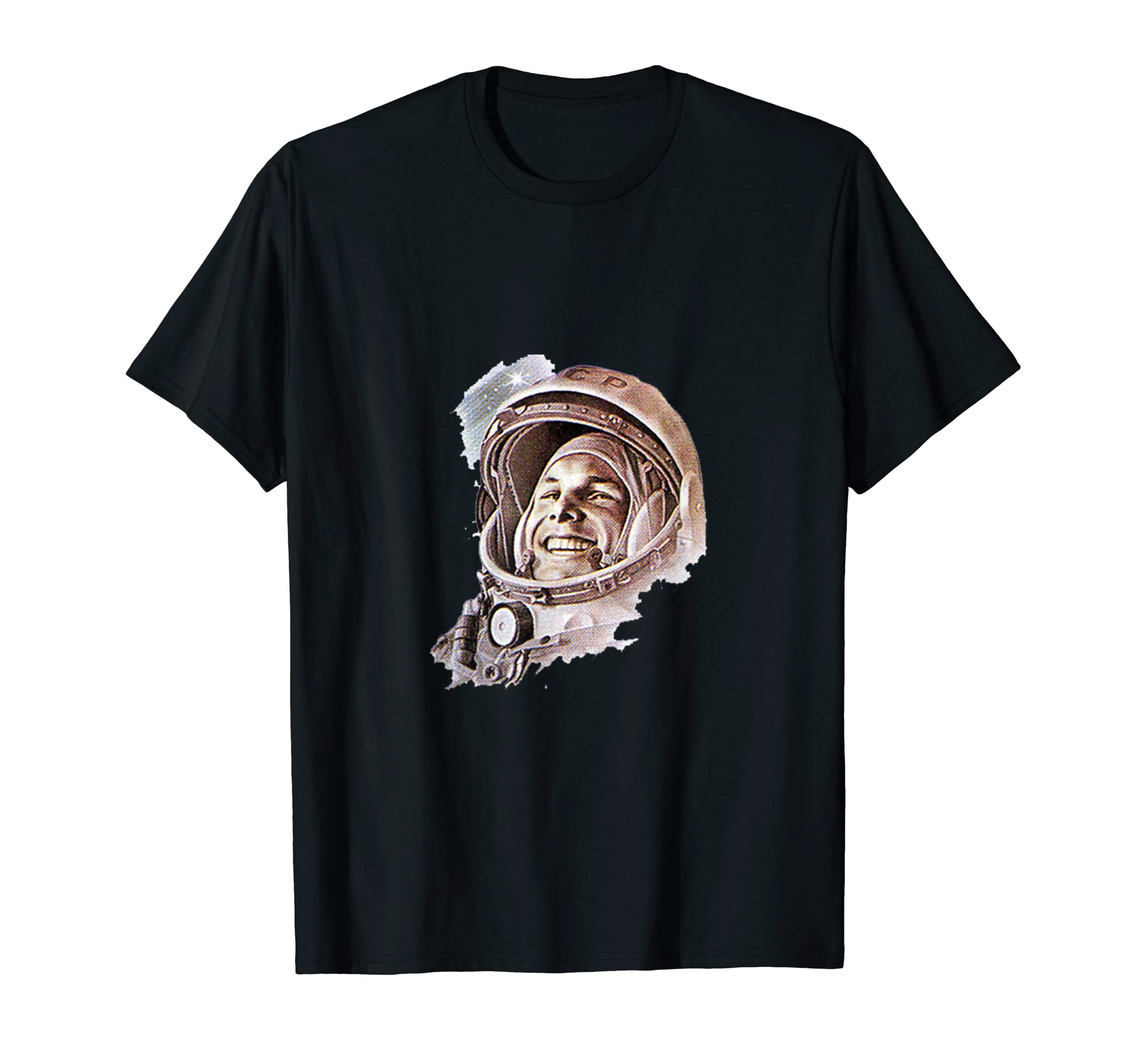 Amazon | ソ連宇宙飛行士ユーリ・ガガーリンTシャツ Tシャツ | Tシャツ 