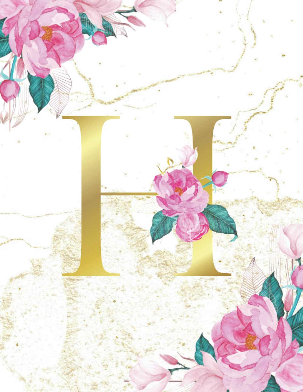 H: Cute Initial Monogram Letter H Lined Journal & Diary for Writing & Notes for girls and women: Monogrammed Initial/Journal