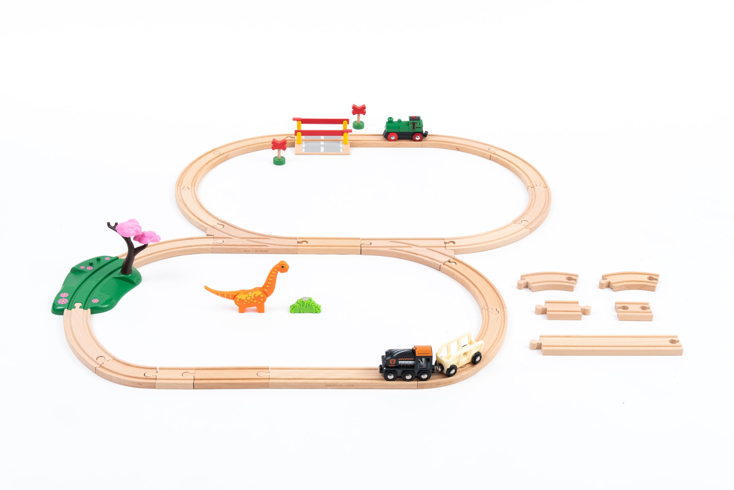 Amazon.co.jp: BRIO 木製レール 知育玩具 恐竜踏切セット 607900 対象