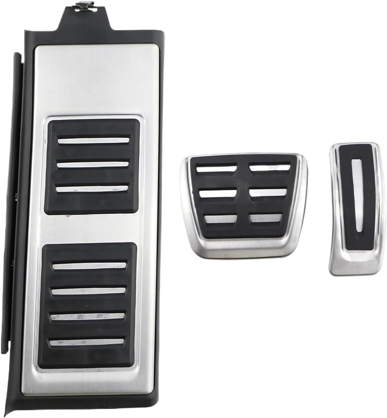 Pedals Compatible with Audi E-TRON A6 Q6 Q8 2025 2026 LHD Gas Brake Foot Rest Pedal Cover Pad Interior Accessories(AT with rest)