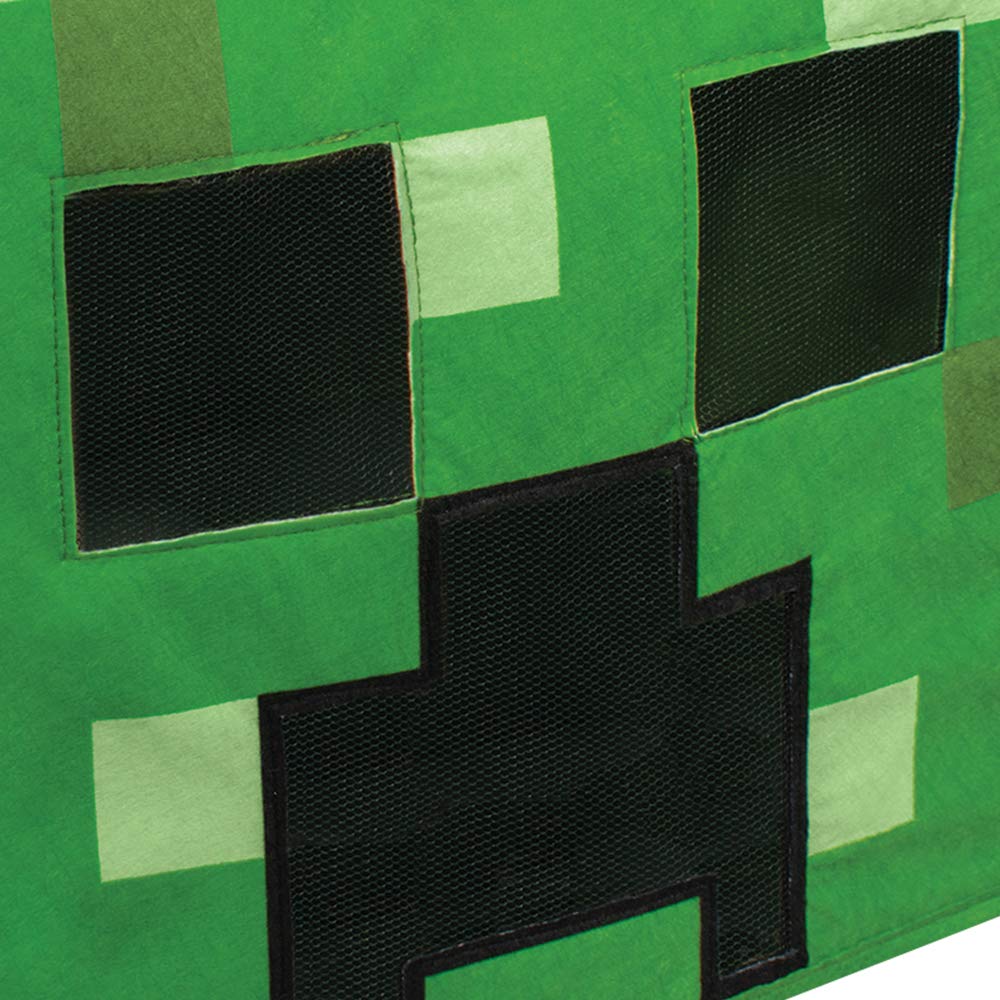 DISGUISE 116909-15L CREEPER HEADPIECE/BLOCK HEAD Minecraft Dress Up & Accessories, Green, One Size - Image 2