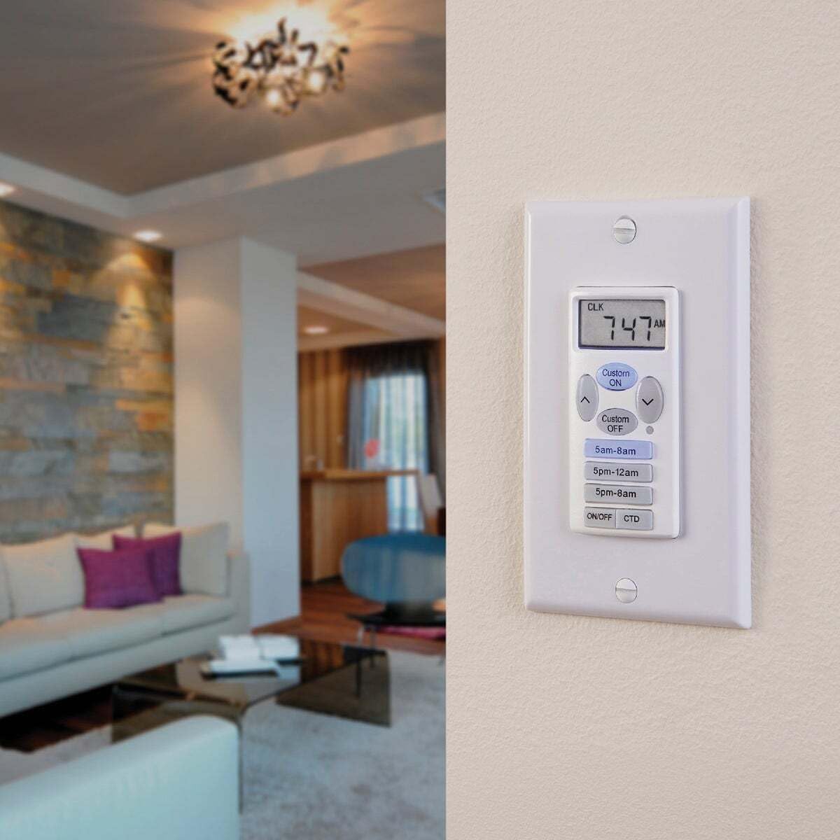 PRIME EZ Set 15-Amp Digital Residential Hardwired Countdown Lighting Timer