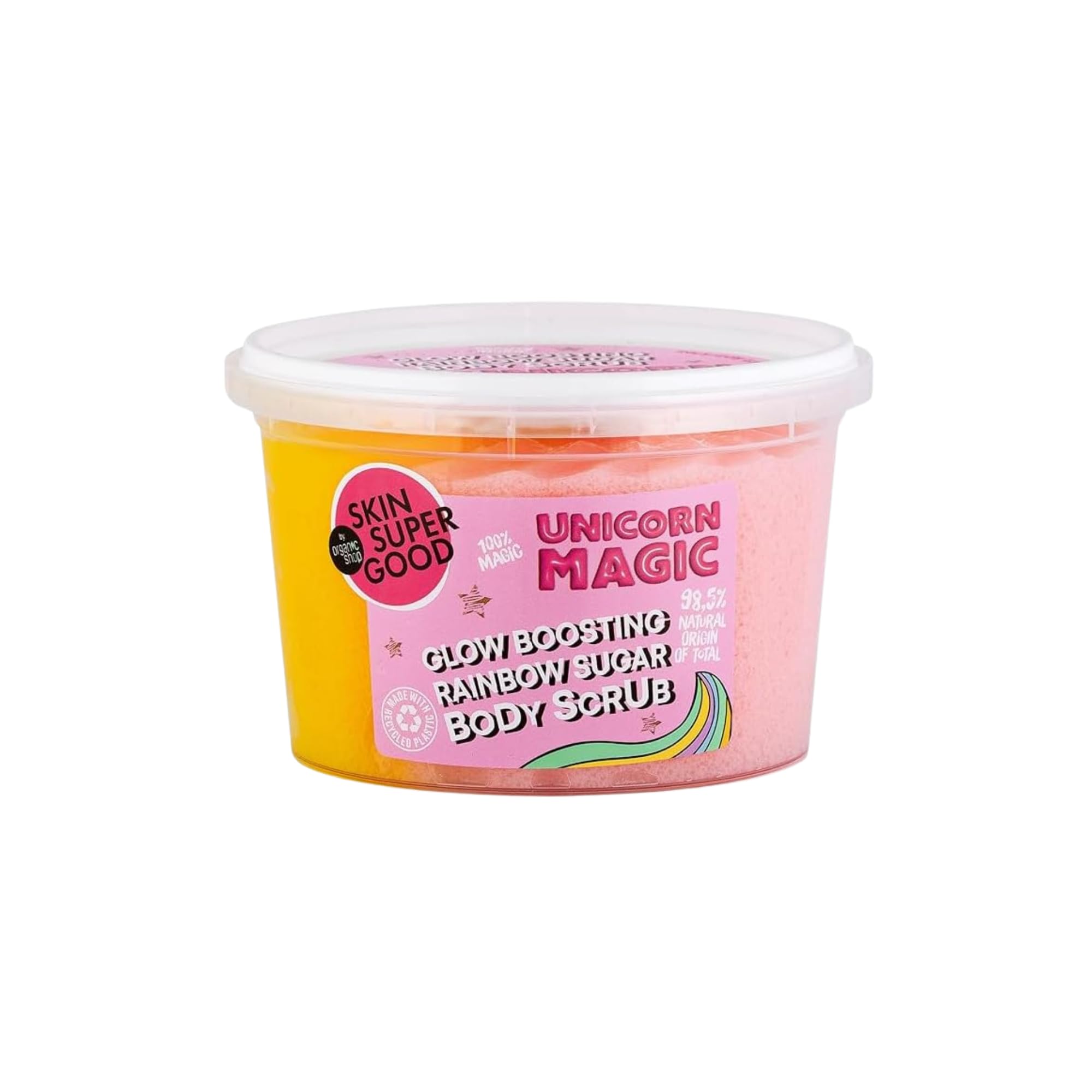 Organic Shop 250ml Body Scrub Glow Boosting Unicorn Magic
