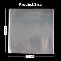 Vista 2 de Morepack Clear Cellophane Sheets, 120 pieces 7.5x7.5 Inches Cello Sheets, Cellophane Wrap for Candy, DIY Arts Crafts Decoration and More