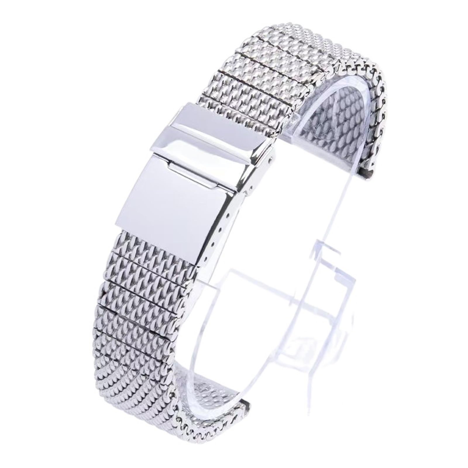 Genérico Compatible con Pulsera de eslabones Rosca Plateada Breit Super Ocean/Avenger/Navitimer-22 mm