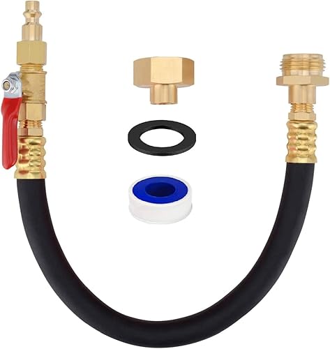 Sistema de aspersor Winterize de 12 pulgadas, caravana, barco, cámper y remolque de viaje compresor de aire de conexión rápida a grifo de manguera disponible en Yaxa Colombia