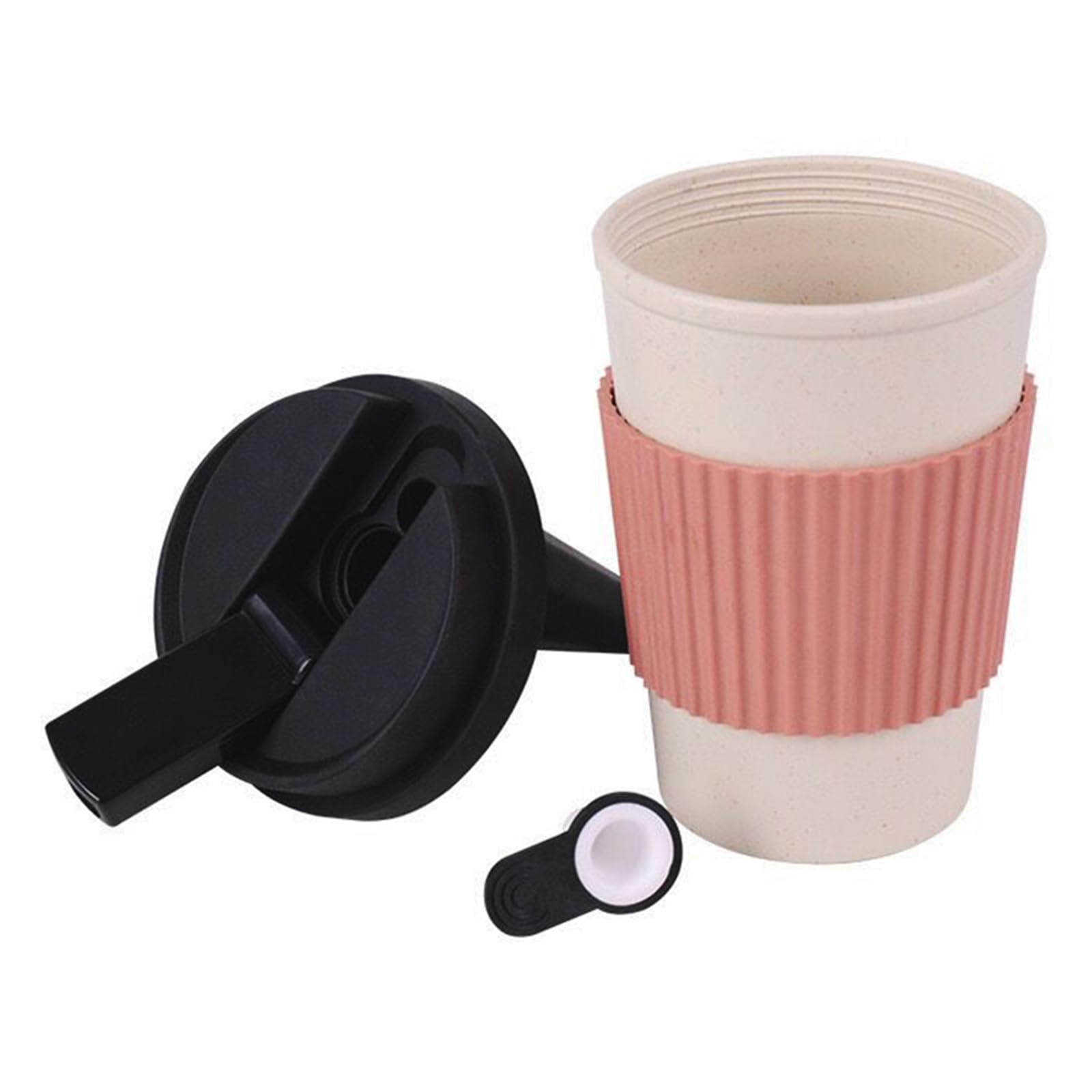 Portable Hookah Set, Hookah Accessories, Silicone Lid, Portable Travel Shisha, Mini Shisha Hookah With Coffee Cup Design (Pink)