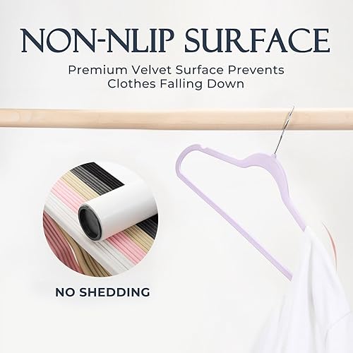 Miniatura 172 de HOUSE DAY - Perchas de terciopelo antideslizantes para trajes (60 unidades)