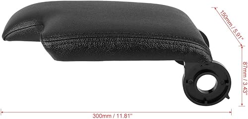 Miniatura 2 de X AUTOHAUX Funda de repuesto para consola central de automóvil, color negro para BMW M3 2001-2006