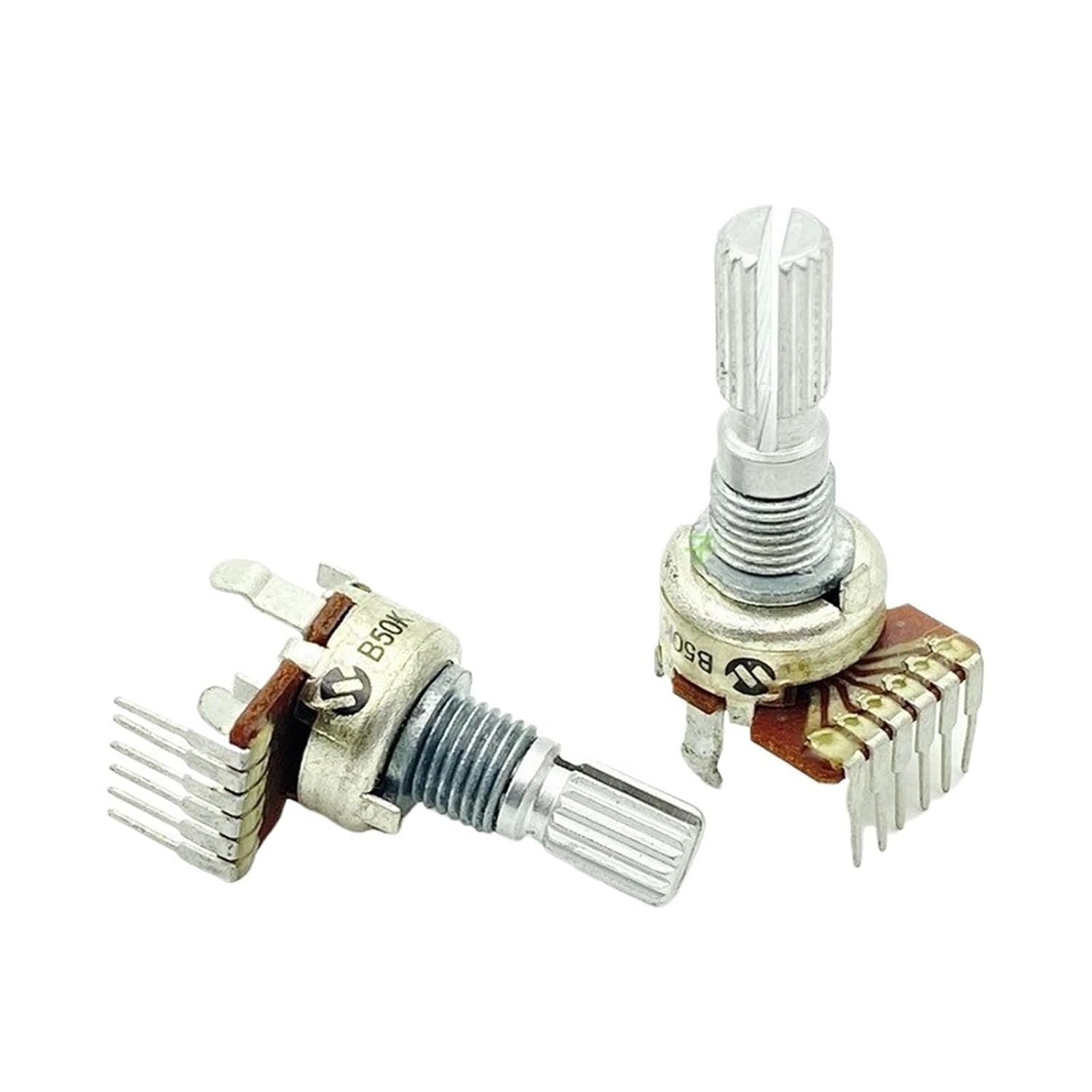10Pcs/Lot 12 Single-Row 6-pin B50K Duplex Radio Amplifier Audio Volume Potentiometer BCL-3000 Radio. | 20mm