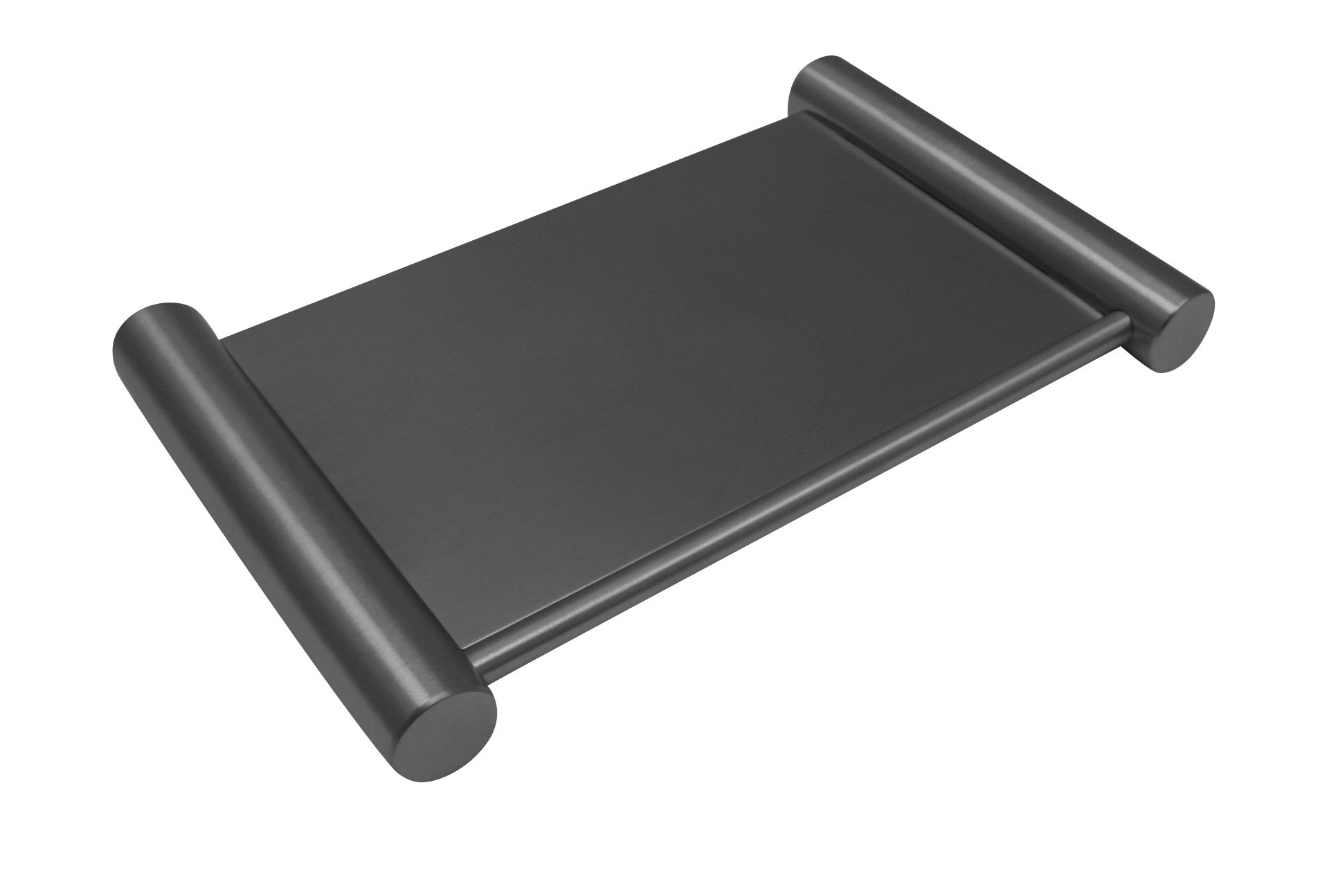 de lanwa Stainless steel bathroom shelf soap dish soap basket 102x150mm brushed