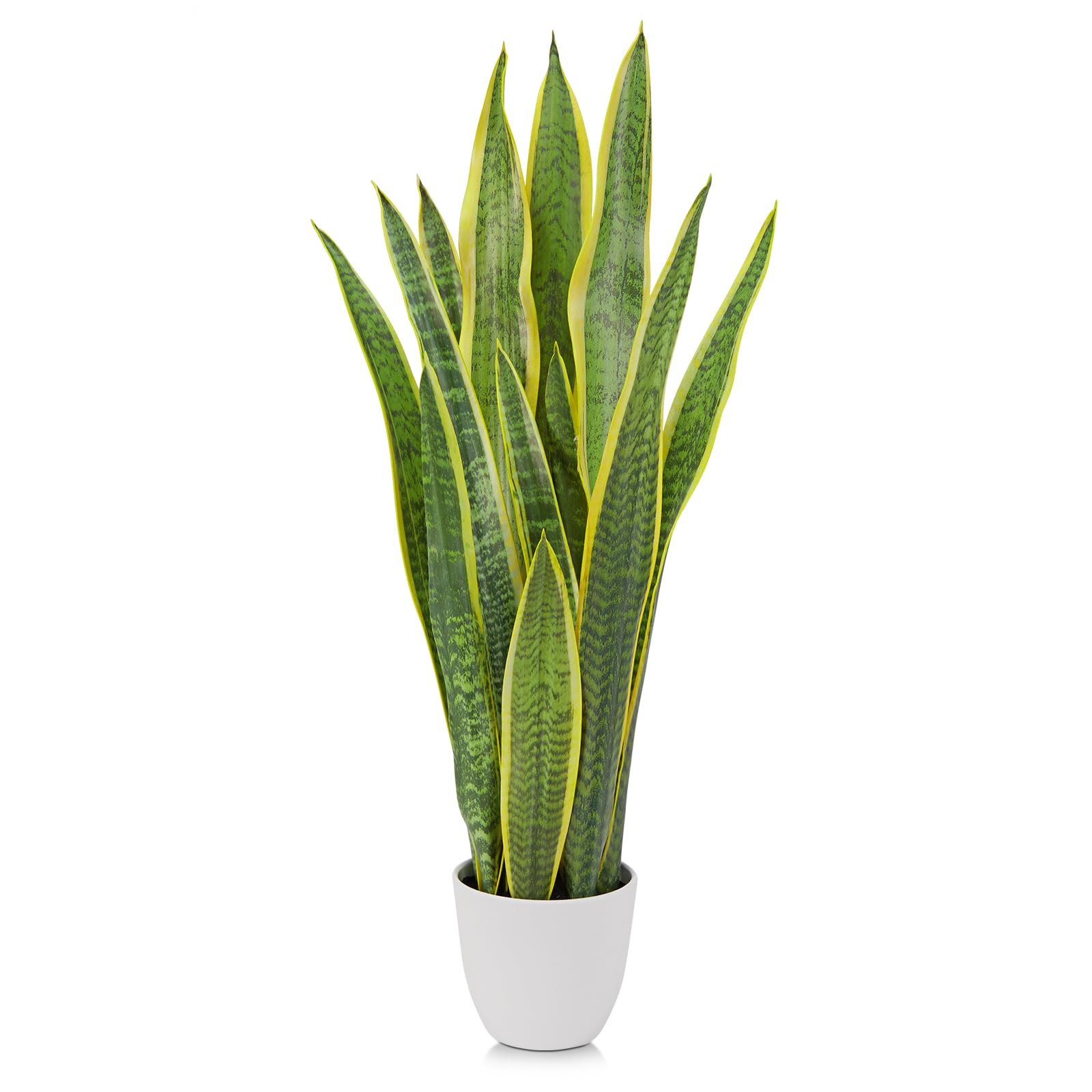 Oairse Sansevieria Pianta Artificiale Grande Pianta di Serpente Artificiale 73 cm Soggiorno Pianta Pianta D'appartamento per Arredamento di Interni Esterni Pianta Artificiale per Giardino