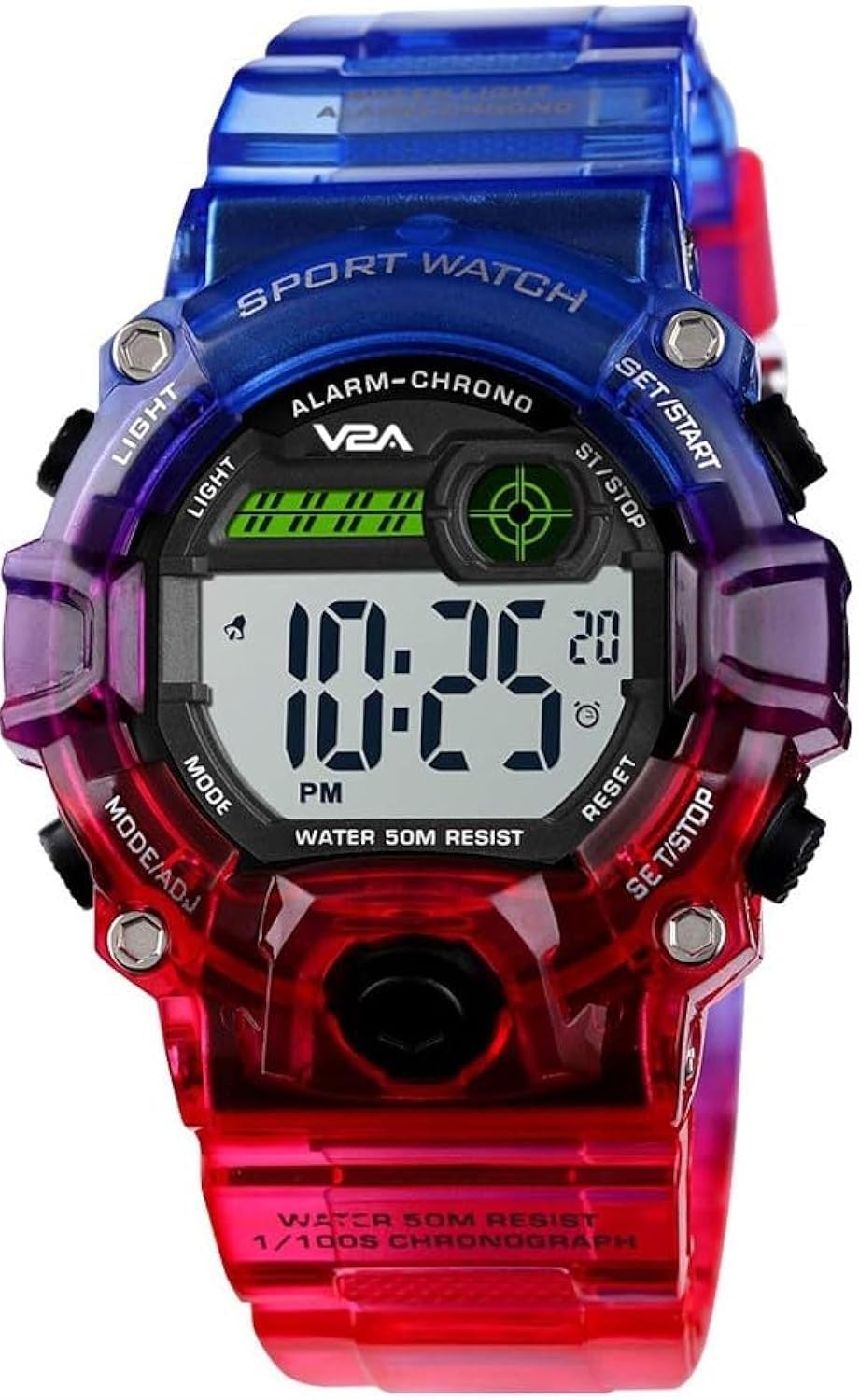 Digital 5ATM Waterproof Kids Sports Watch with Backlight Alarm Stopwatch for Boys and Girls-image-45