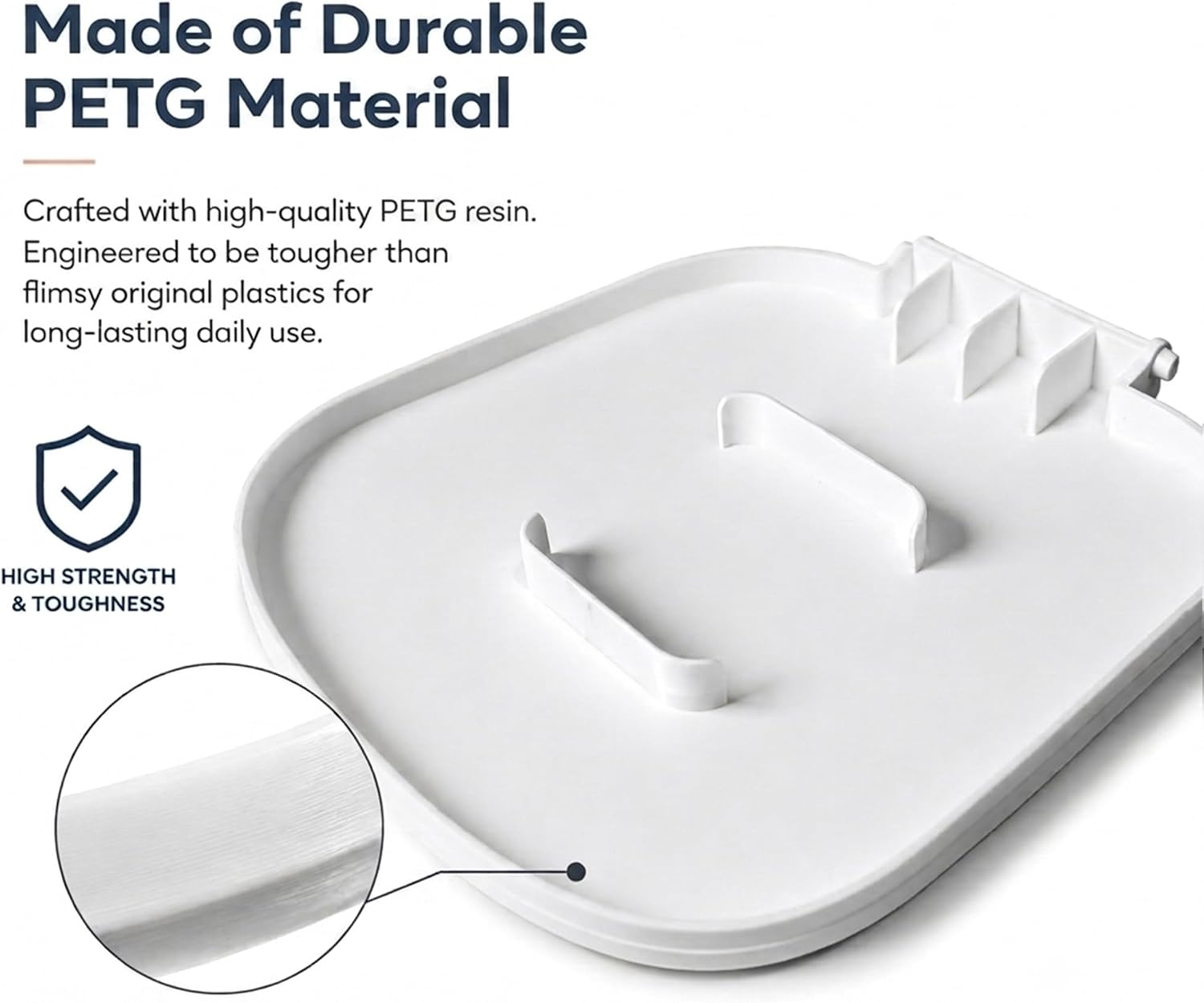 Compatible with Diaper Genie Complete Old Model Replacement Lid Assembly, Waste Disposal Bin Top 3D Printed in White, Deodorizing Diaper Bag Accessories