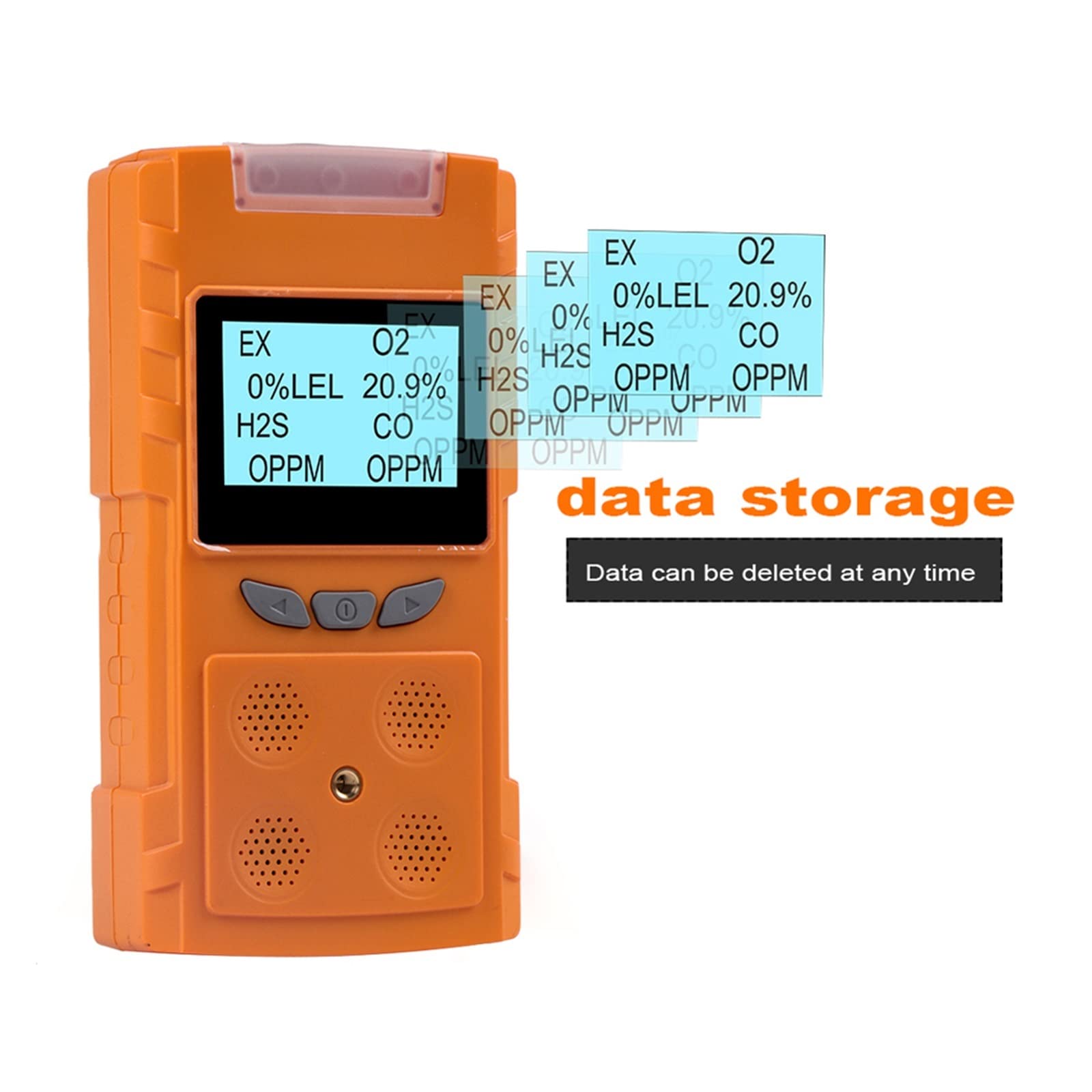 4 en 1 O2 CO H2S EX Détecteur Multi-gaz Portable Oxygène Sulfure d'hydrogène Monoxyde de Carbone Fuite gaz Combustible Jauge Tests précis
