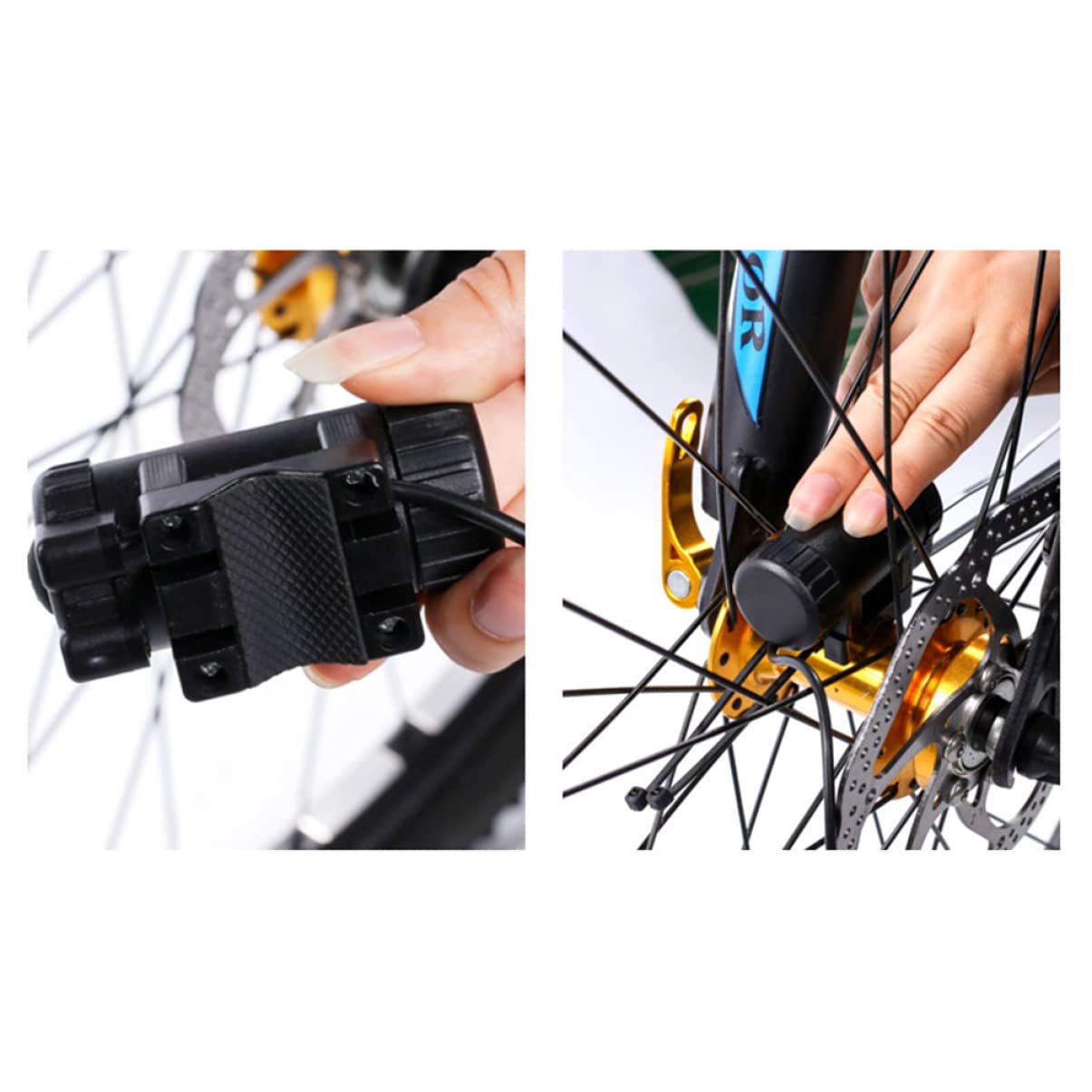 Toddmomy Lot De 3 Lumières De Rayons pour Vélo 14 LED Décorations De Rayons De Roue 30 Motifs Abs Robuste Résistant À Leau Facile À Installer