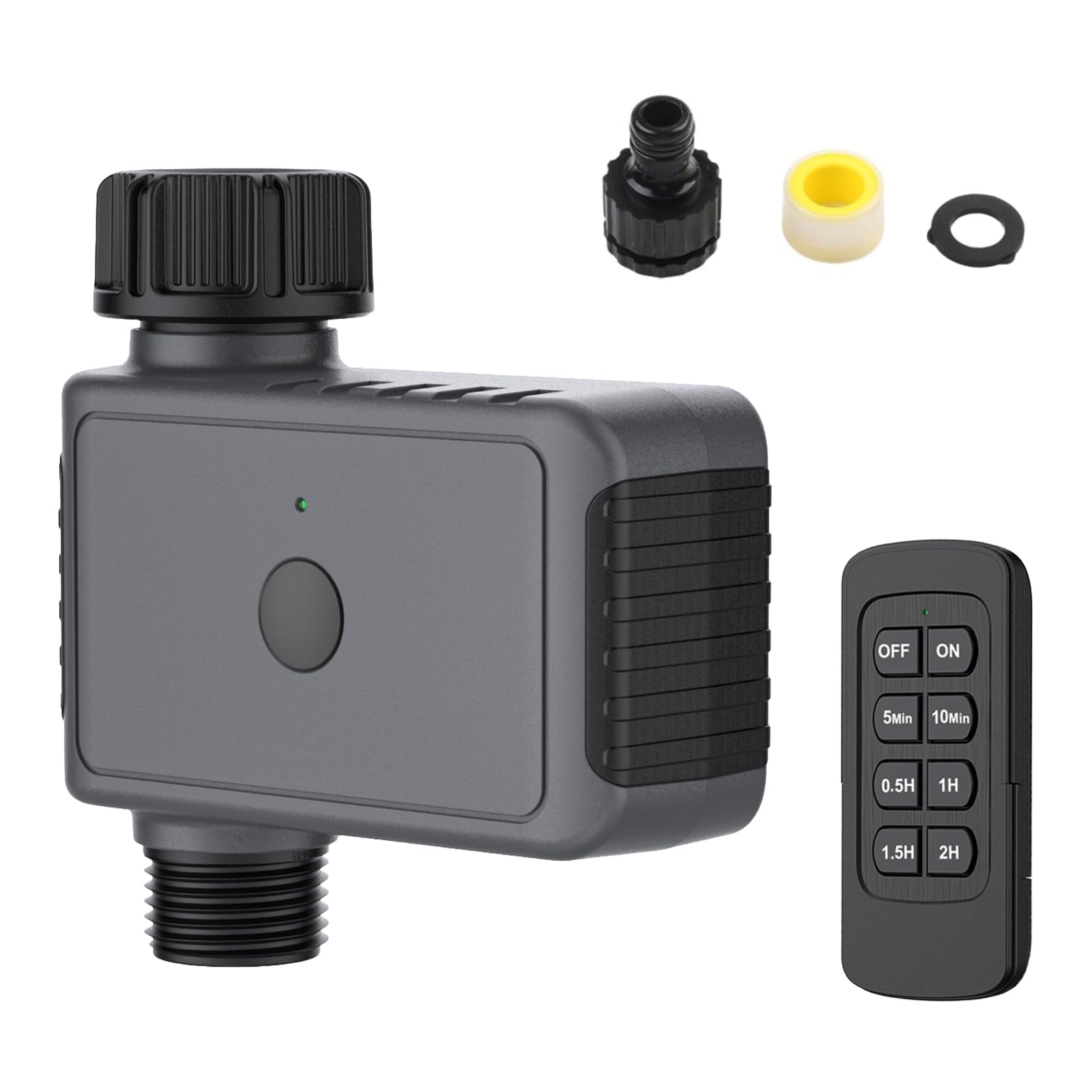 Programmateur d'irrigation de Jardin avec Télécommande, Minuterie d'Arrosage Automatique, Contrôleur Intelligent de Vanne d'eau pour Extérieur Système D'arrosage, pour Jardin Pelouse