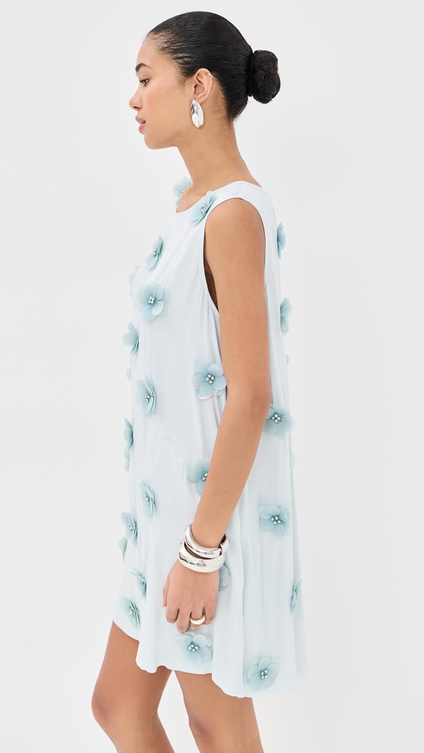 La Vie Style House Women's 3D Embellished Mini A Line Dress - Image 4