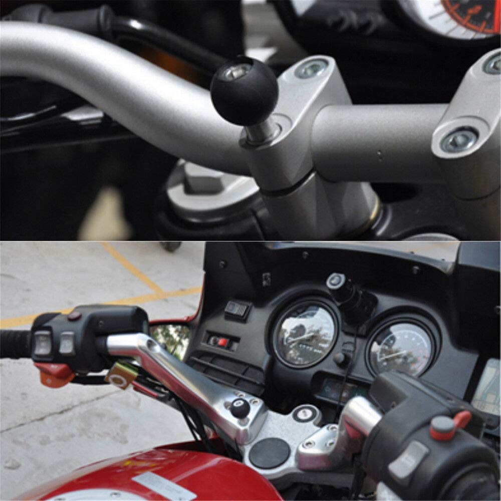Base de boule de tige de fourche de moto Riloer, boule de serrage de guidon de moto avec vis M8 pour montage RAM