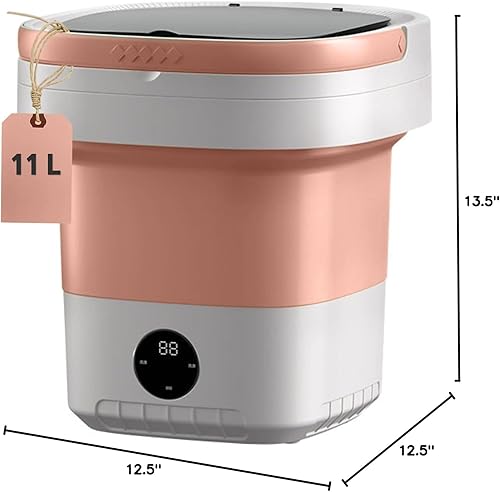 Miniatura 7 de Lavadora portátil de lujo, mini lavadora, lavadora plegable de gran capacidad mejorada de 11 litros, limpieza profunda de ropa interior, ropa de