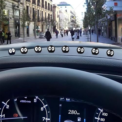 Miniatura 6 de 20 piezas de bonitos espejos retrovisores para decoración de automóvil, salpicadero, mini automóvil, accesorios divertidos para decoración de coche,