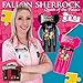 Lstyle Dart Case: Krystal One Hard Plastic Dart Set Holder for Soft Tip and Steel Tip Darts - Fallon Sherrock - Autism Awareness - Pink