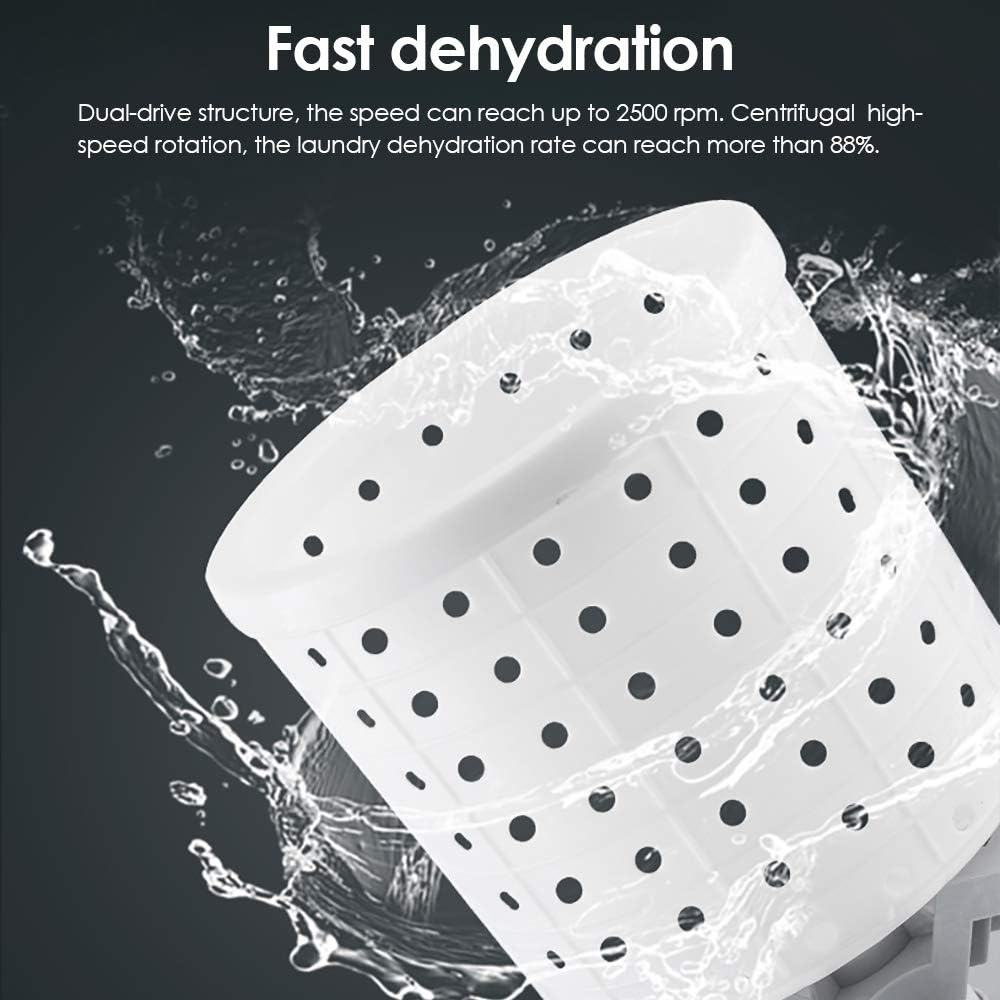 Get Discount Offer SEAAN Camper Mini Manual Clothes Dryer Portable Machine Laundry Dryer Machine Alternative Spin Dryer For Apartments(Apricot)