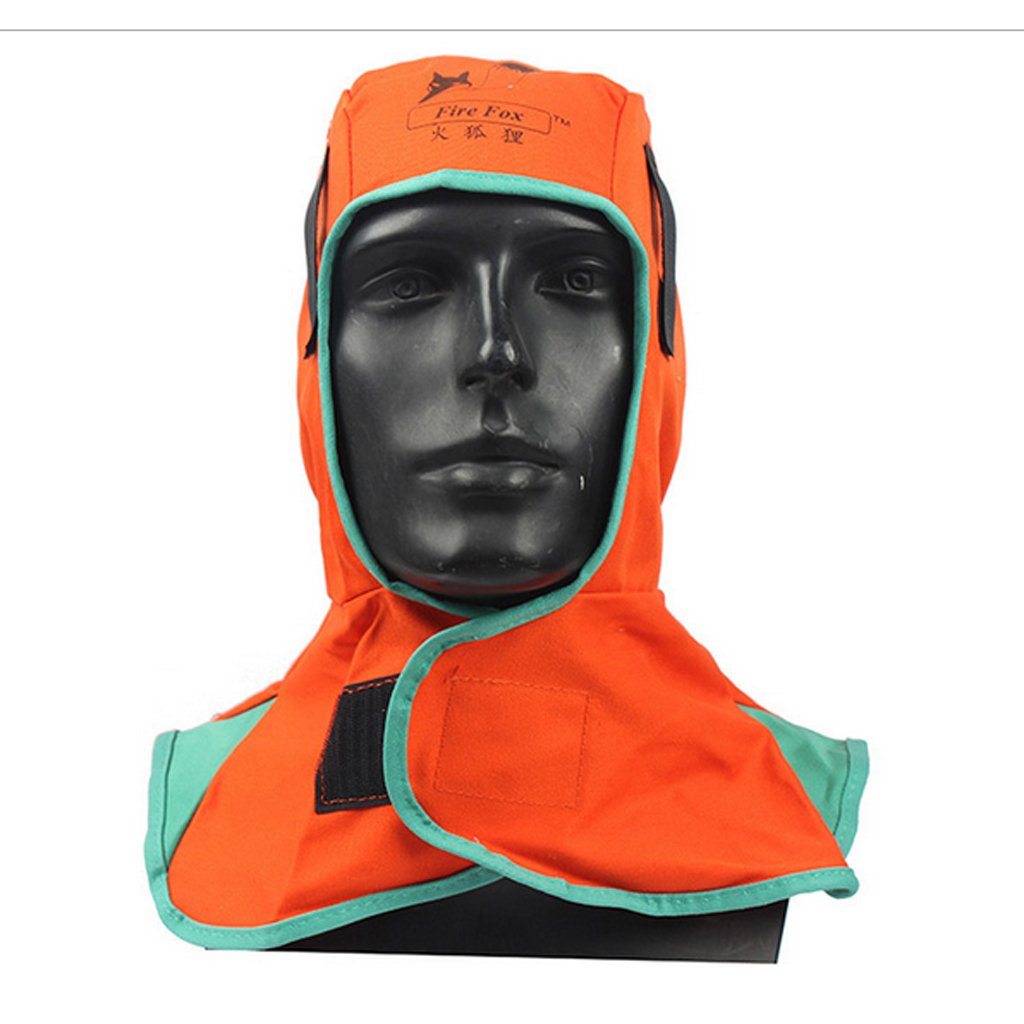 2pzCuffia Saldatore Copricapo Cagoulti Ignifura Paraorecchie Casco Lavoro