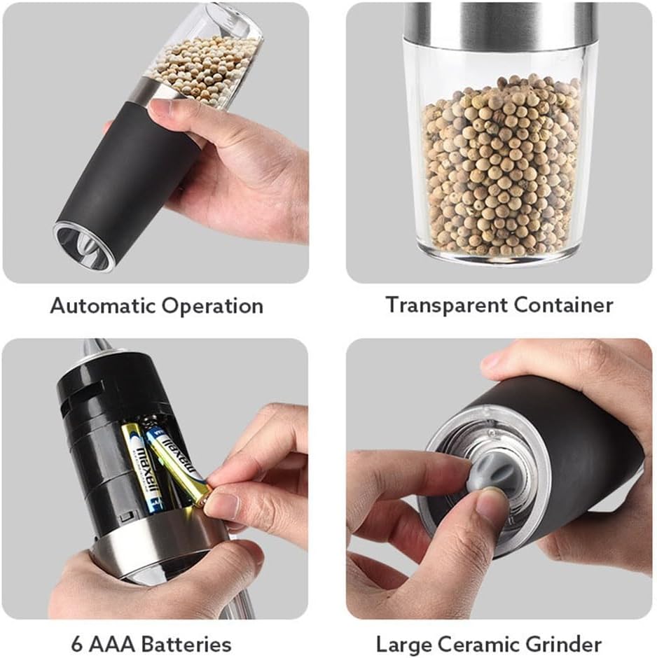 Induction Grinder Mini Intelligent Salt Pepper Electric