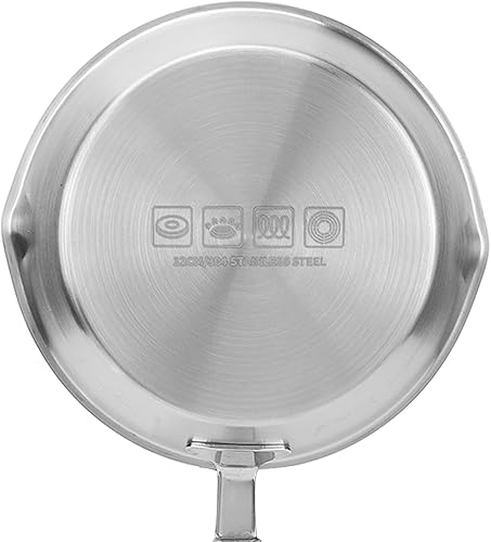 Miniatura 6 de Sartén, de acero inoxidable, mini sartén antiadherente no revestida, con mango fresco, estufa de inducción de gas, sartén universal, para