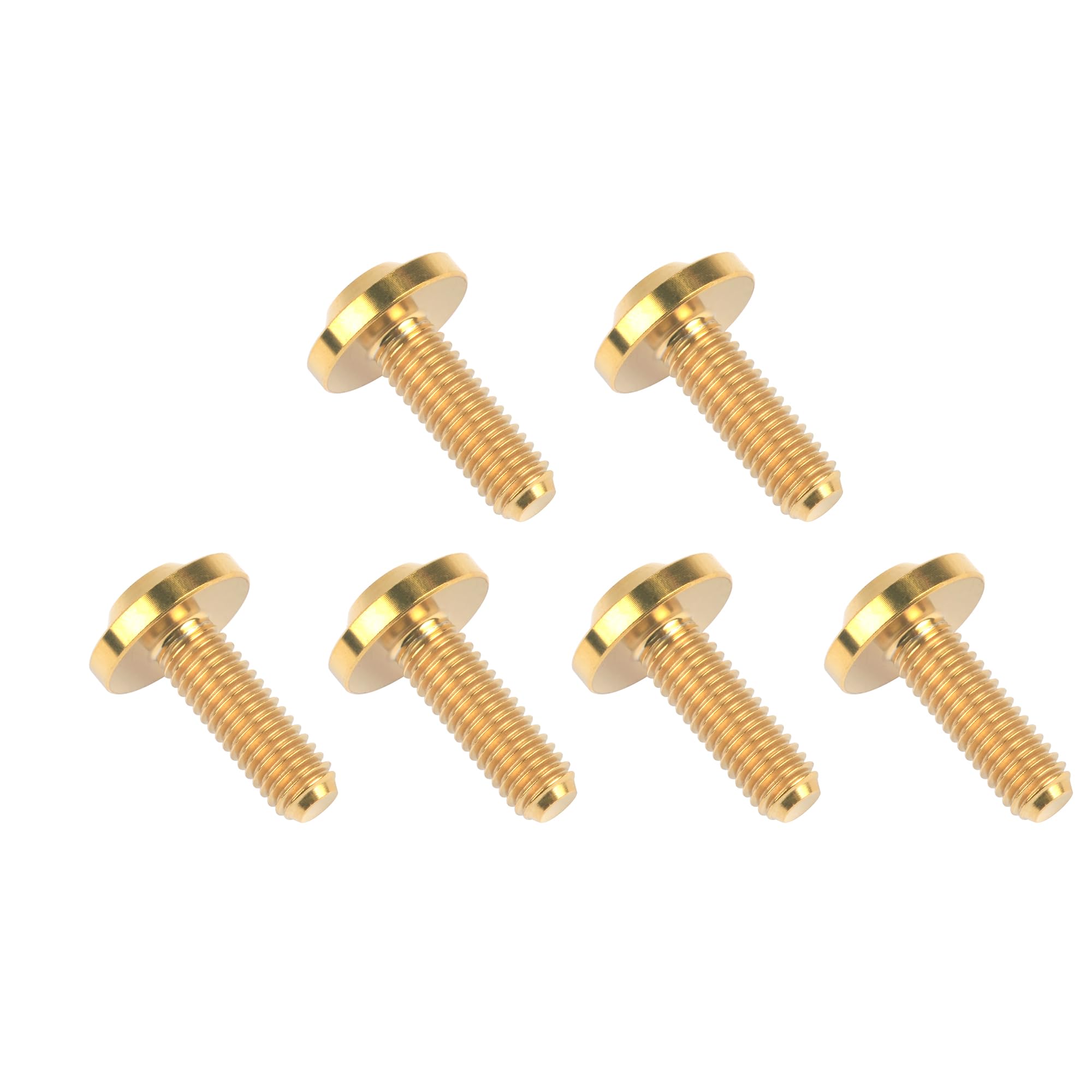 DWAMMEBRS Bolt T25 Torx Screws M5x10 12 15 20 25 30 35mm Corrosion Bolts for Cycling Motorcycle Automotive(Gold,M5x15mm)