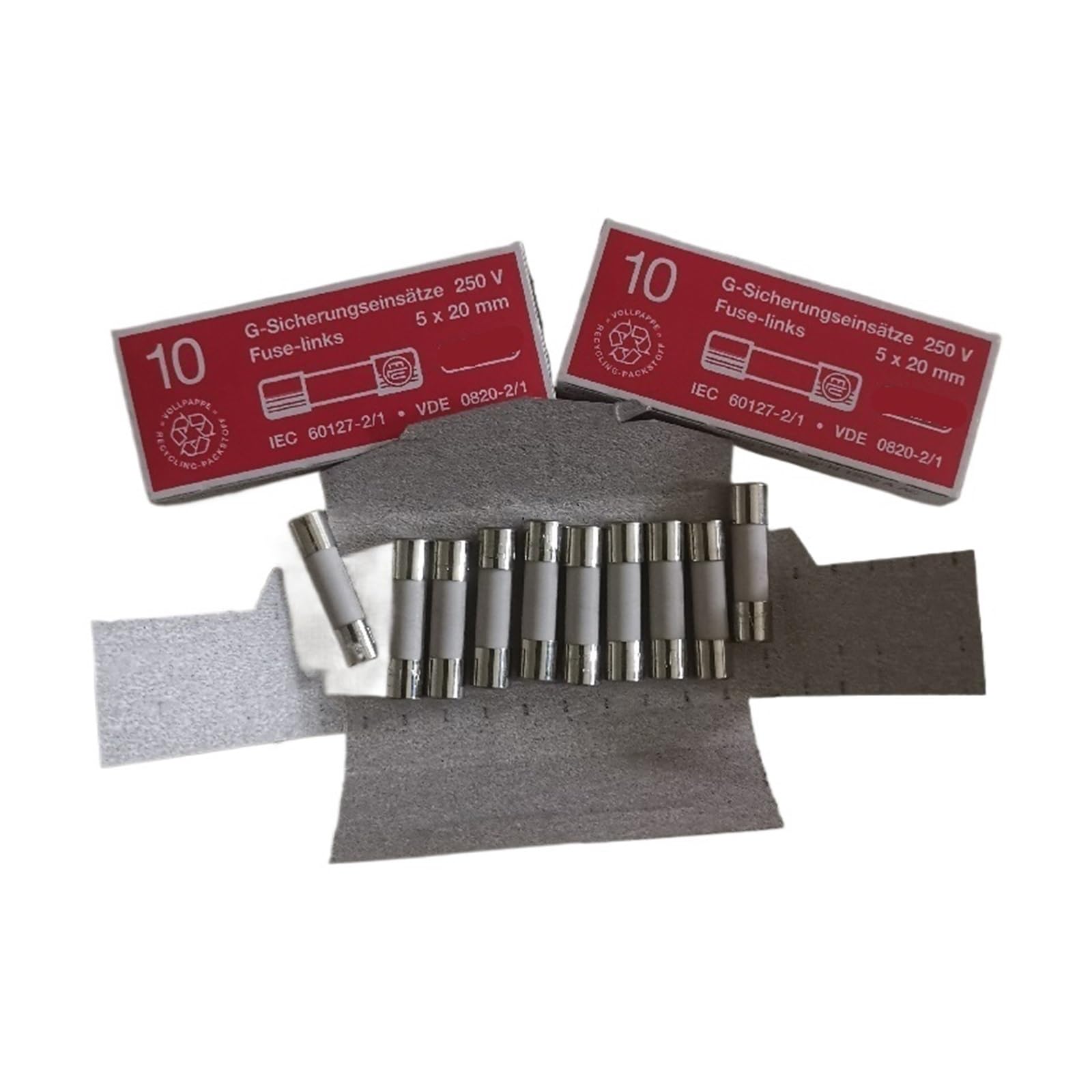 Fusible en céramique 2A 5x20mm Siba cartouche cylindrique pour tableau 1A 4A 10A