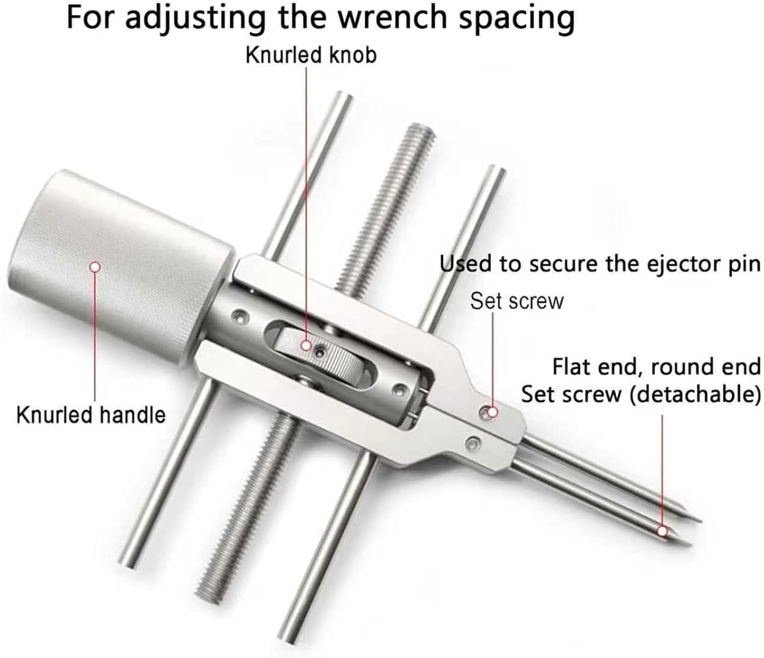 Universal Optical Snap Ring Wrench, Optical Clasp Wrench Tool, Adjustable 3-73mm Range, for Mirror Ring Installation and Removal, for Mechanics DIY Enthusiasts and Laboratory Use