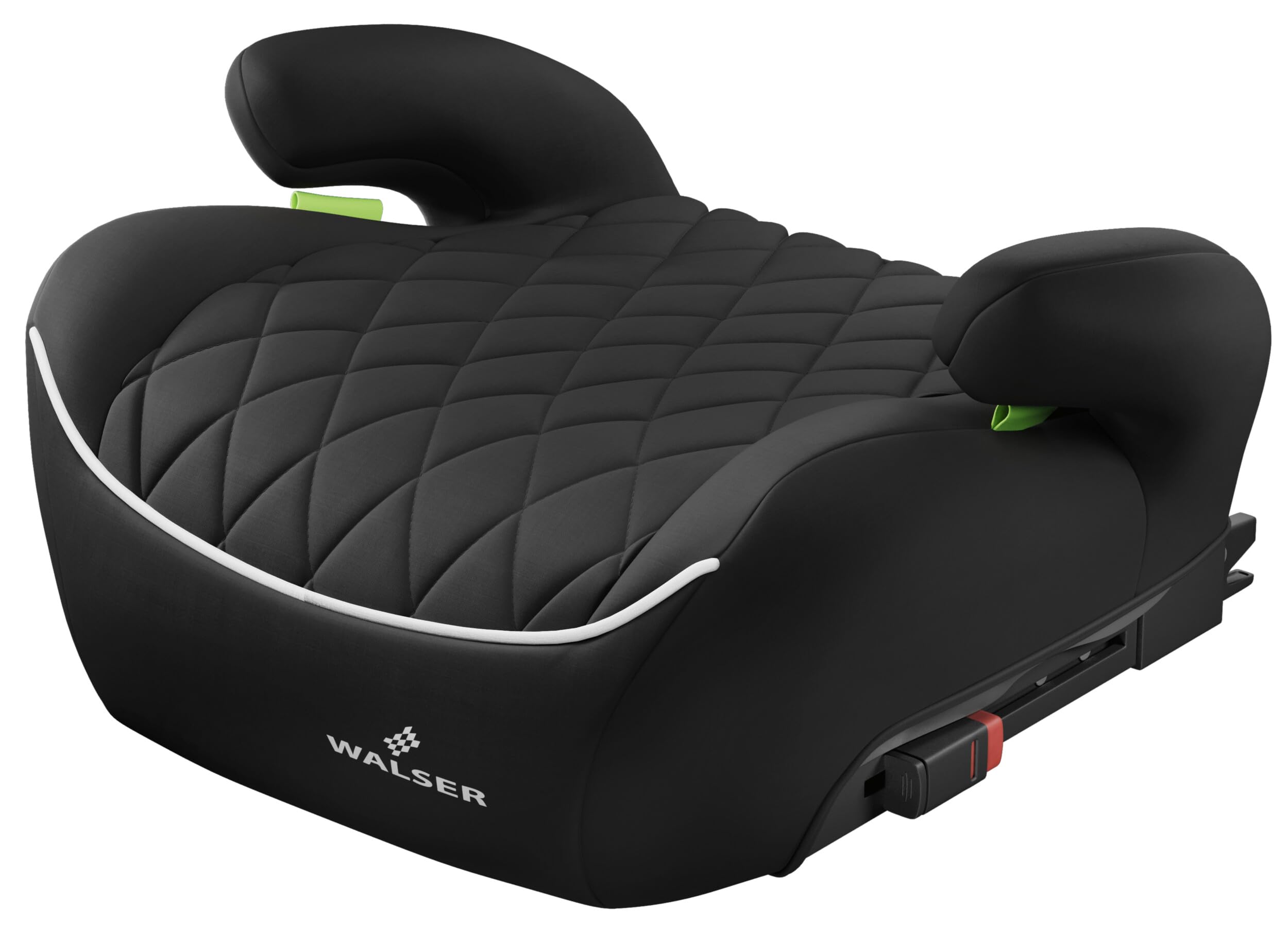 WALSER Premium asiento elevador infantil coche ISOFIX, asiento infantil coche 125-150 cm, plaza elevador niños auto Andy última norma 2024 ECE R 129 negro