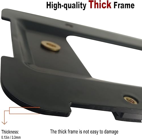 Miniatura 7 de ZXFOOG Soporte trasero para placa de matrícula para BMW Series & Mini Cooper, adaptador de etiqueta de montaje en maletero de parachoques con marco