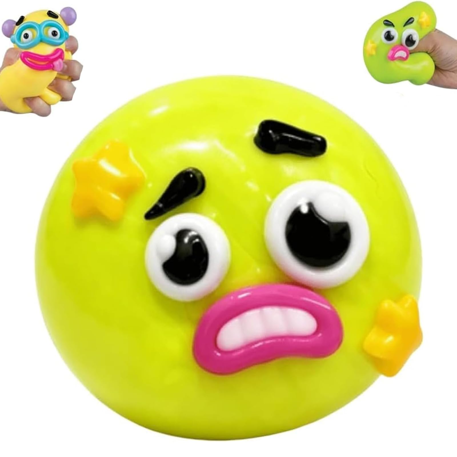 Giant Smushers Squishy, Jumbo Big Funny Dog Face Swap Squishy Stress Ball, Soft Stress Relief Sensory Fidget Squishies Balls Toys for Adults Desk Decor, Classroom & Party Favors, Birthday Gifts (D1)